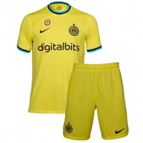 Inter Milan kläder Barn 2022-23 Tredje Tröja Kortärmad (+ korta byxor)